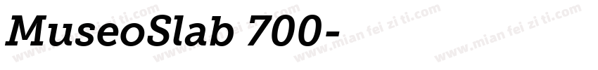 MuseoSlab 700字体转换